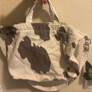 BAGGU COWPRINT HORIZONTAL DUCK BAG